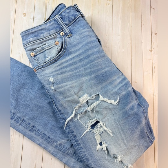 American Eagle Men’s AirFlex+ Distressed Athletic Jeans Size 29x30 - Picture 4 of 7